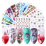 Kerstmis waterstickers/ water decals - 16 stuks